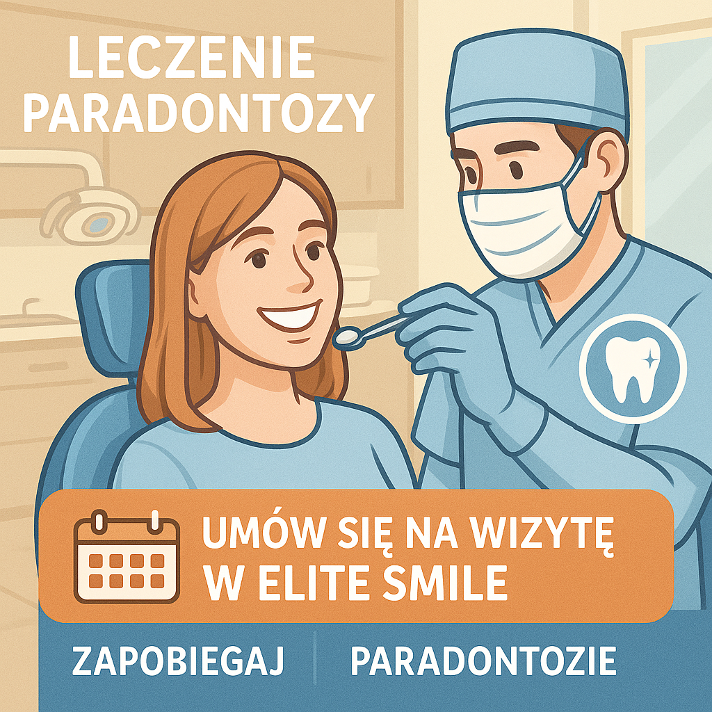 Umów się na wizytę w leczeniu paradontozy – zapobiegaj paradontozie w Elite Smile